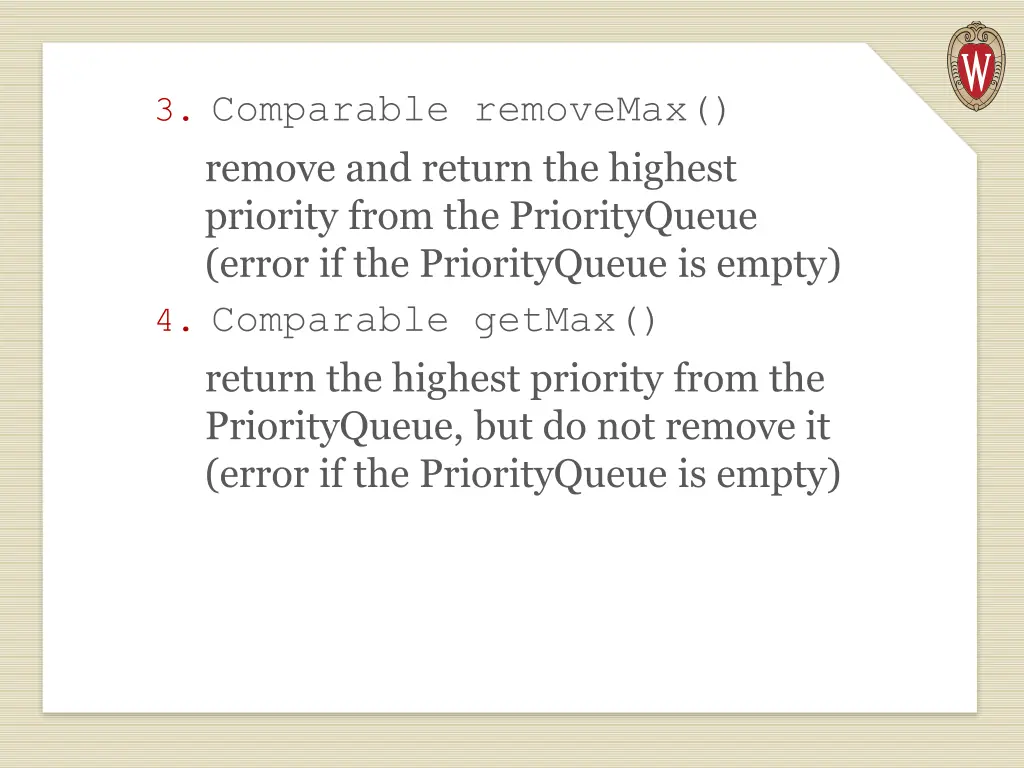 3 comparable removemax remove and return