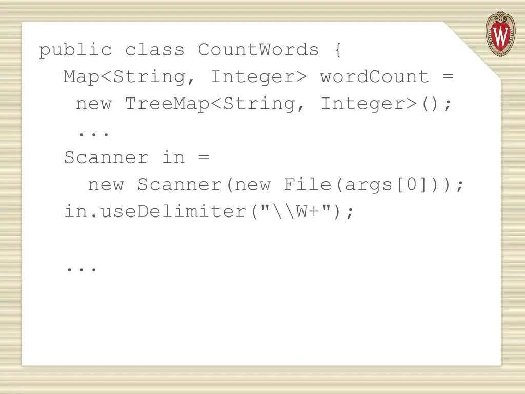 public class countwords map string integer