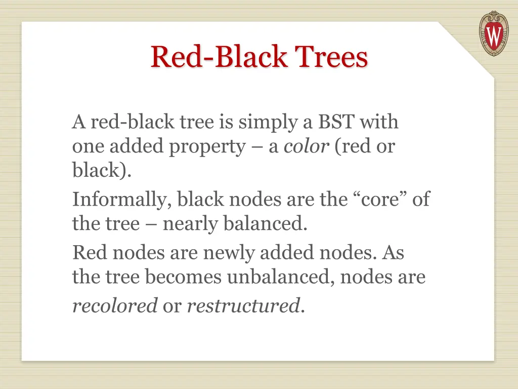 red black trees