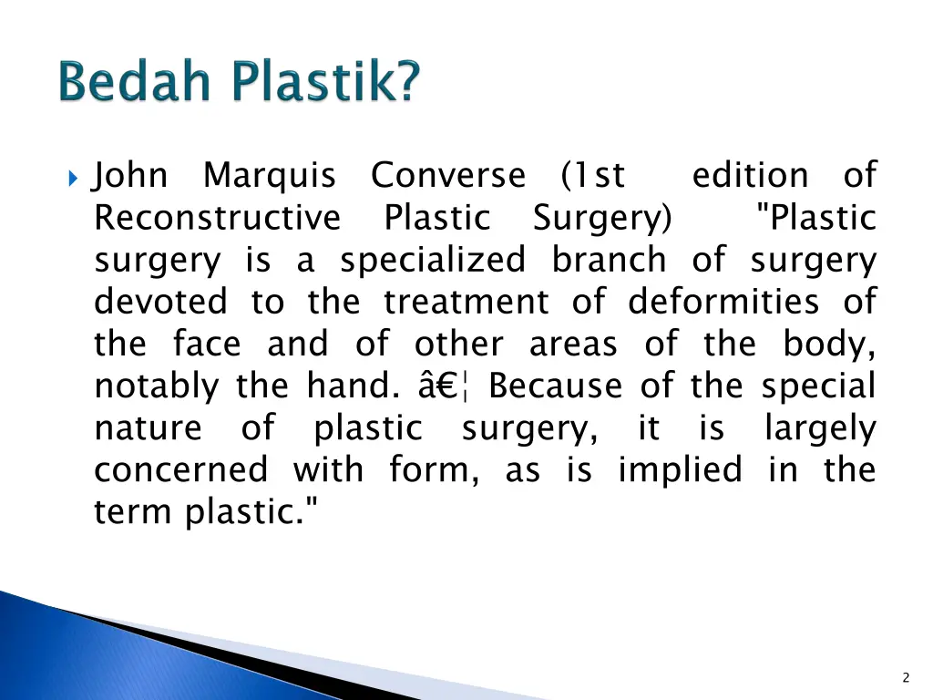 1 st surgery