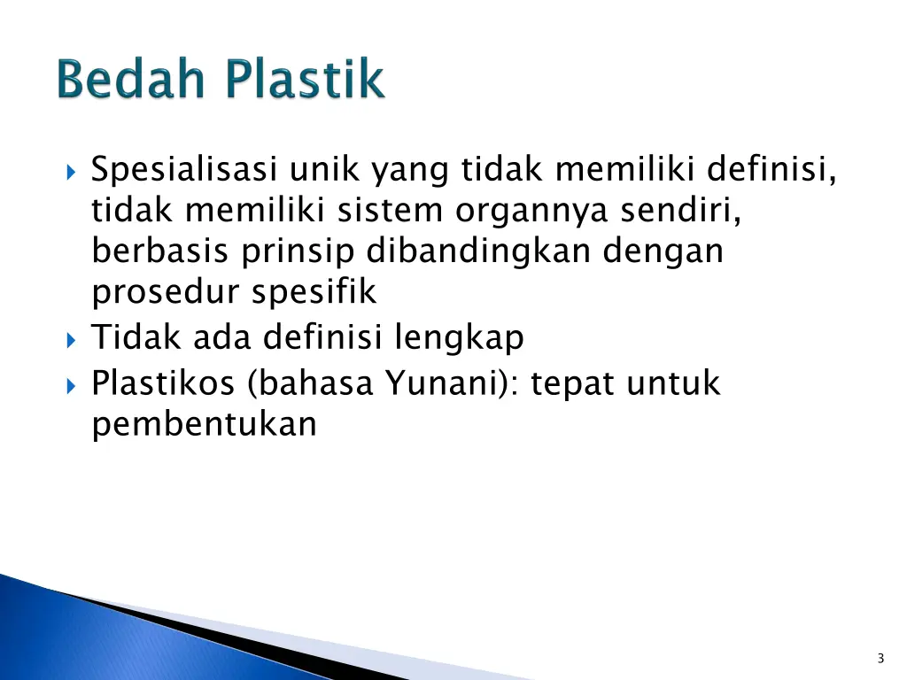 spesialisasi unik yang tidak memiliki definisi