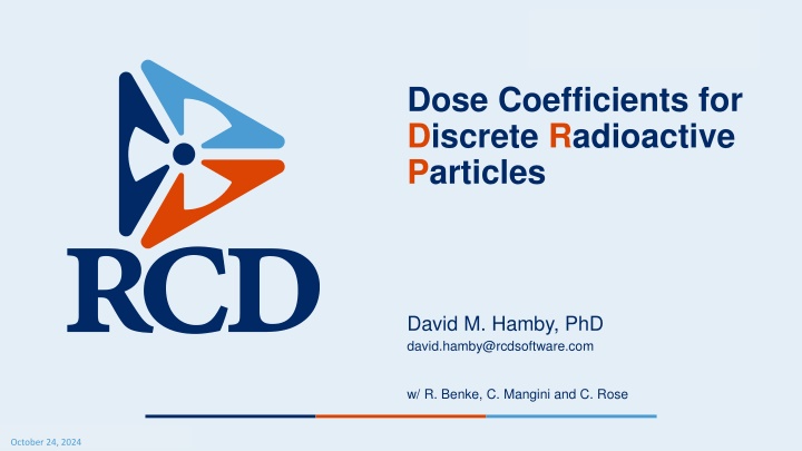 dose coefficients for discrete radioactive