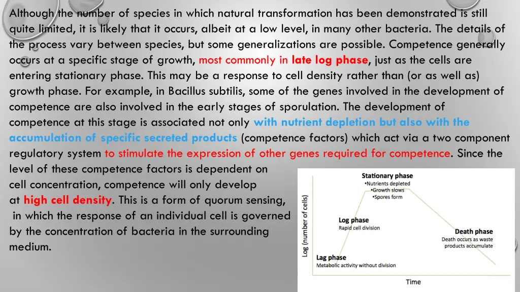 although the number of species in which natural