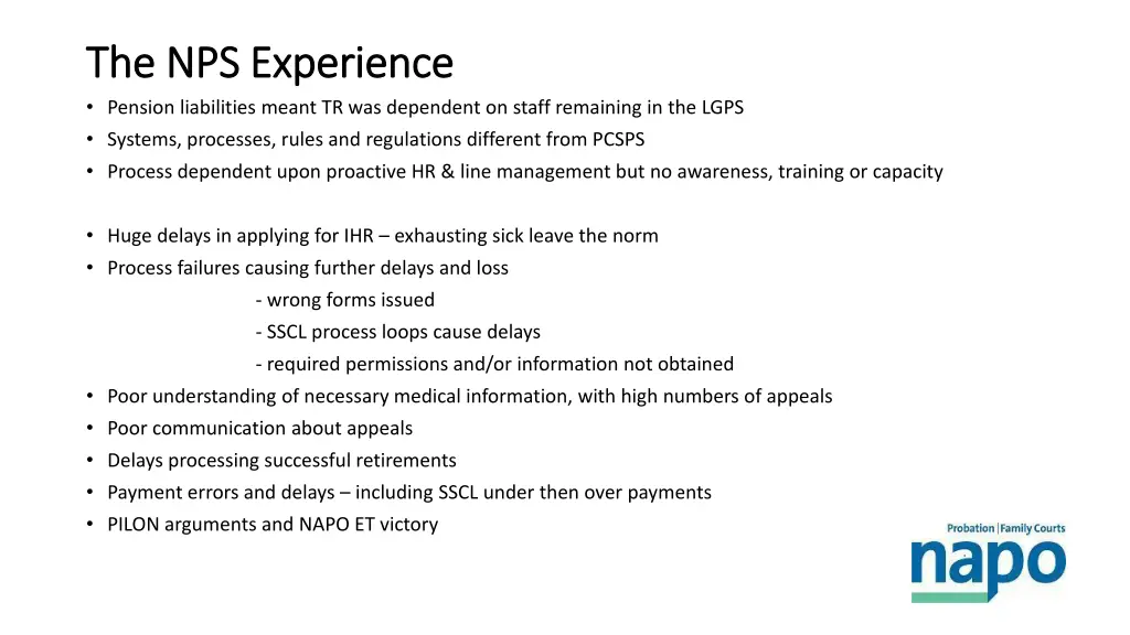 the nps experience the nps experience pension
