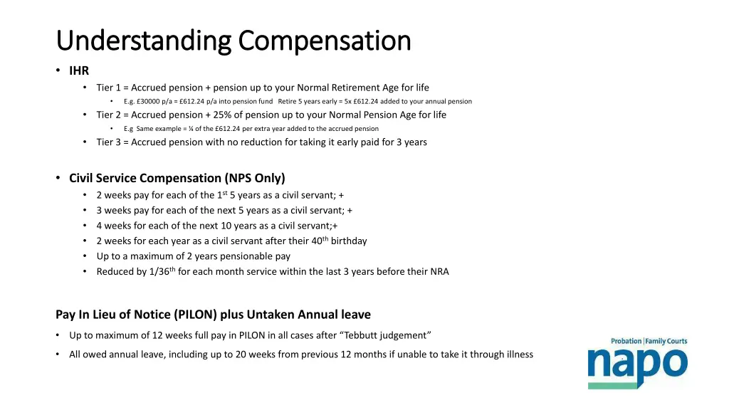 understanding compensation understanding