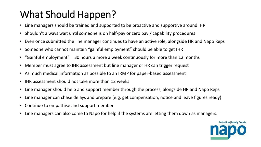 what should happen what should happen line
