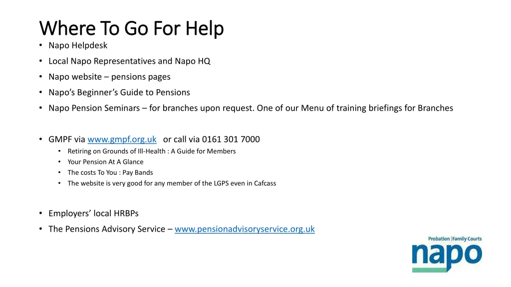 where to go for help where to go for help napo