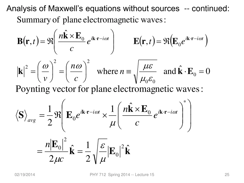 analysis of maxwell s equations without sources 3