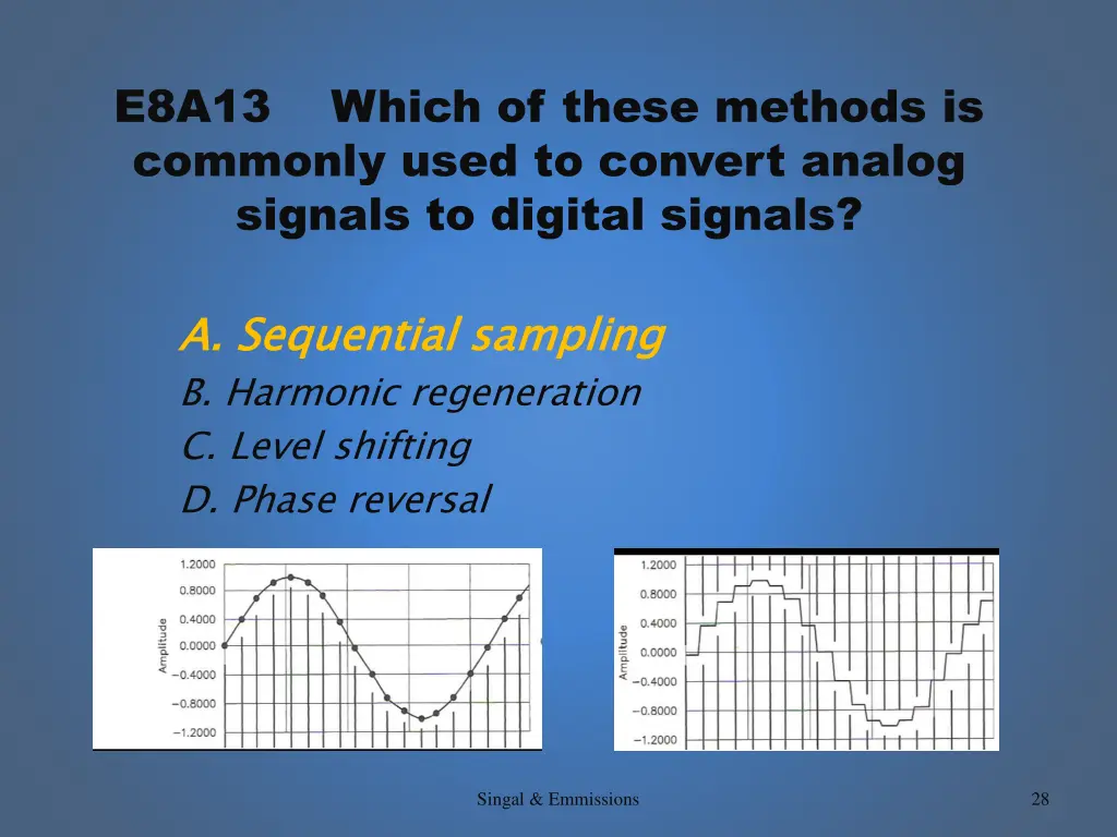 e8a13 which of these methods is commonly used 1