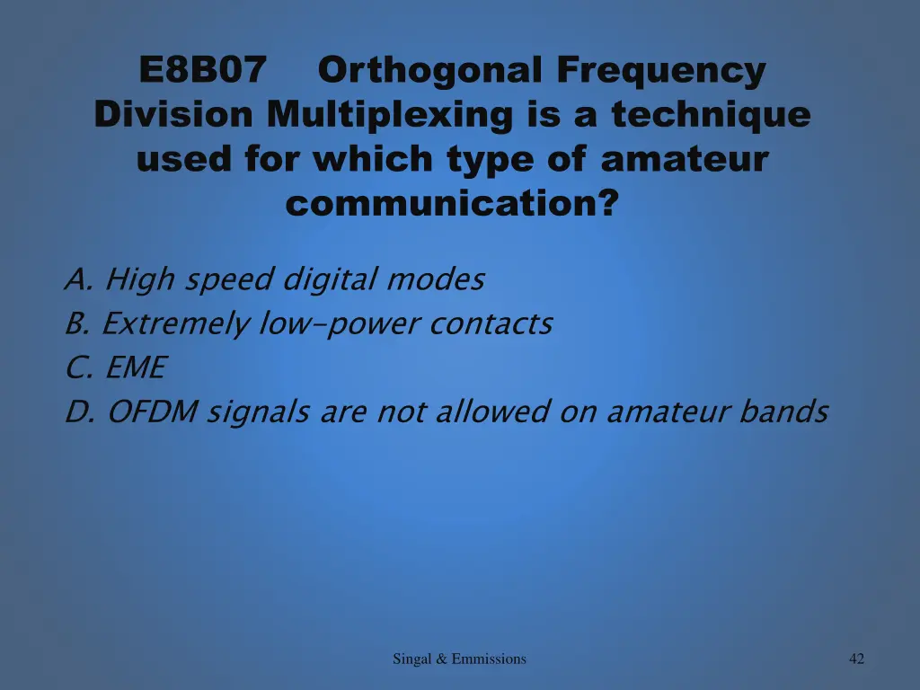 e8b07 orthogonal frequency division multiplexing