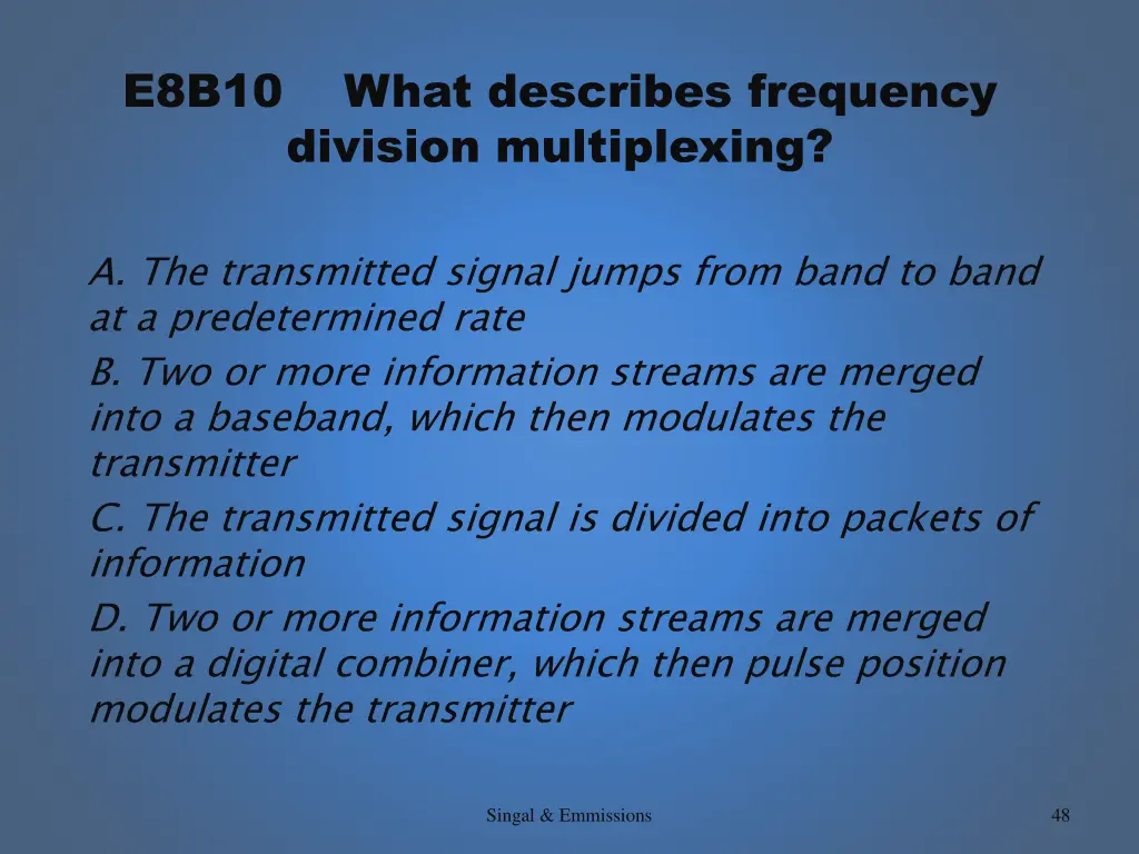 e8b10 what describes frequency division