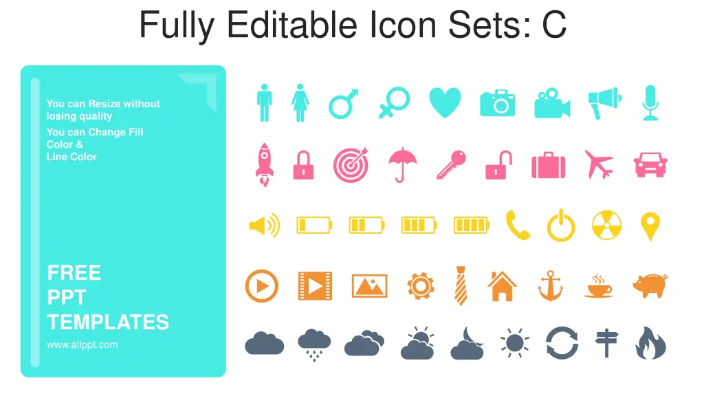 fully editable icon sets c