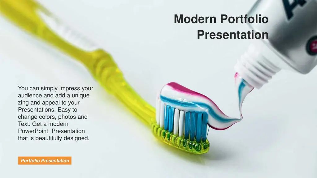 modern portfolio presentation