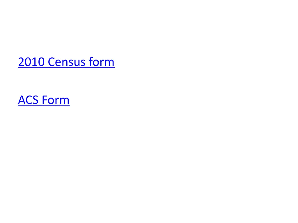 2010 census form