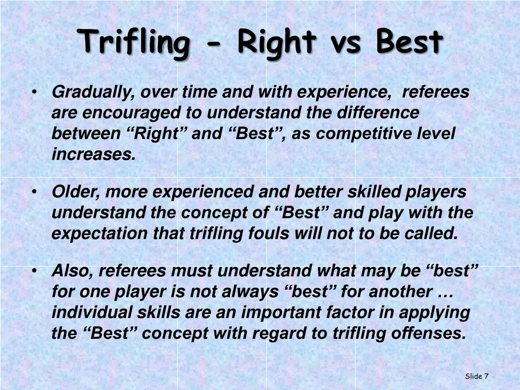 trifling right vs best 2