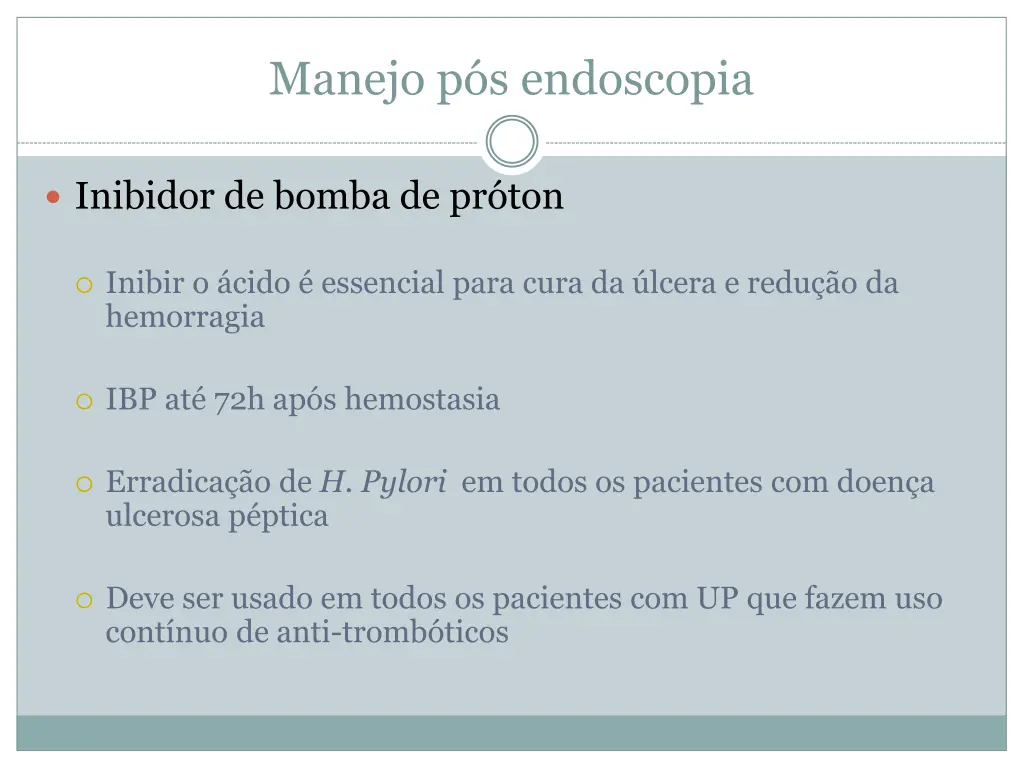 manejo p s endoscopia
