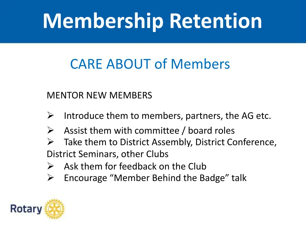 membership retention 12