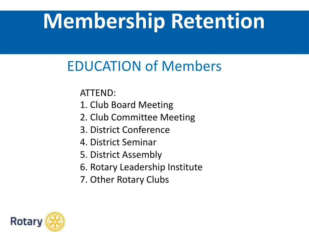 membership retention 9