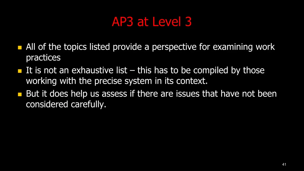 ap3 at level 3 1