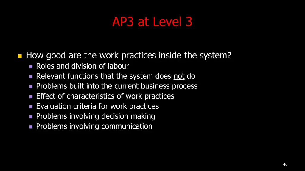 ap3 at level 3