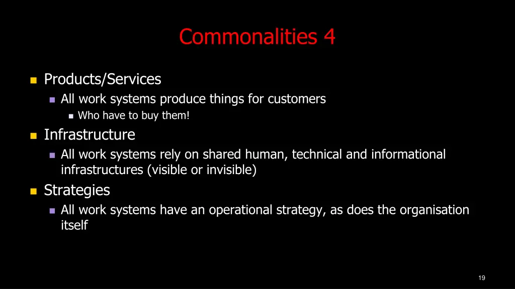 commonalities 4