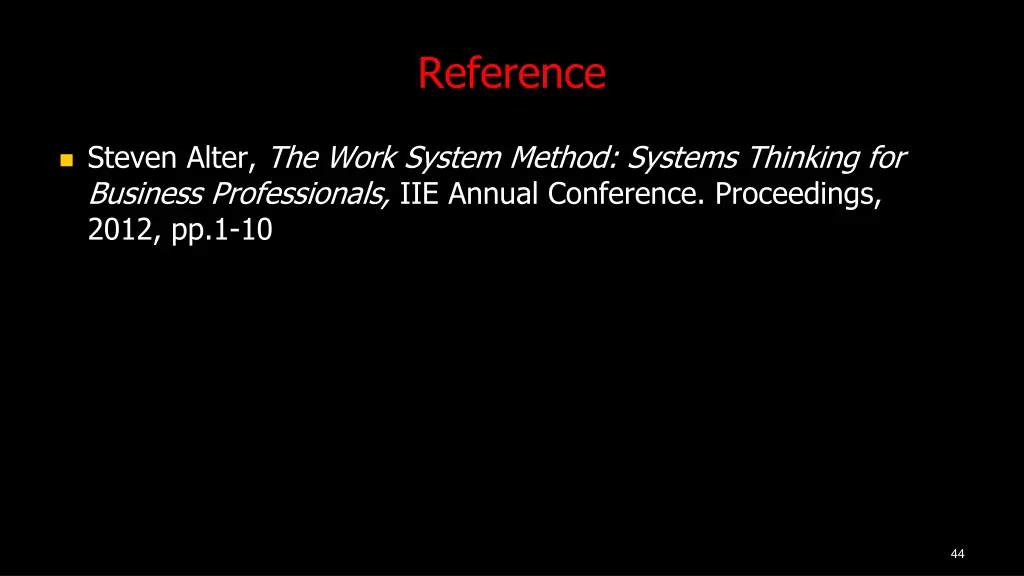 reference