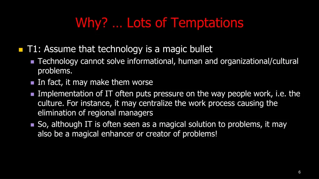 why lots of temptations
