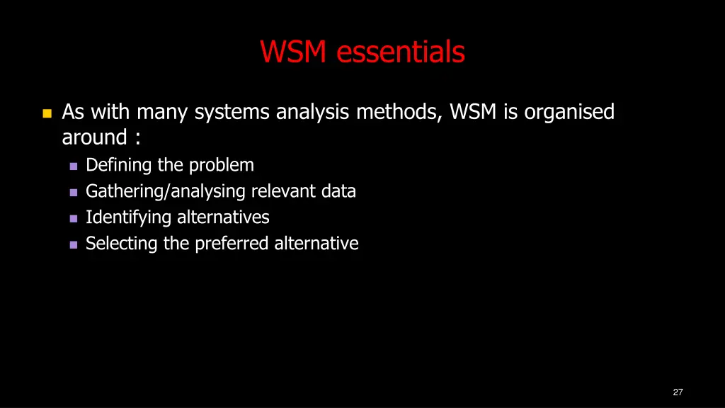 wsm essentials