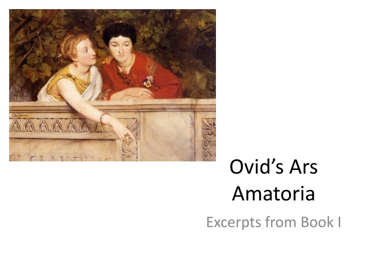 ovid s ars amatoria