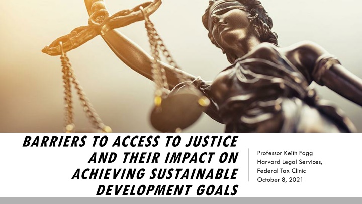 barriers to access to justice and their impact