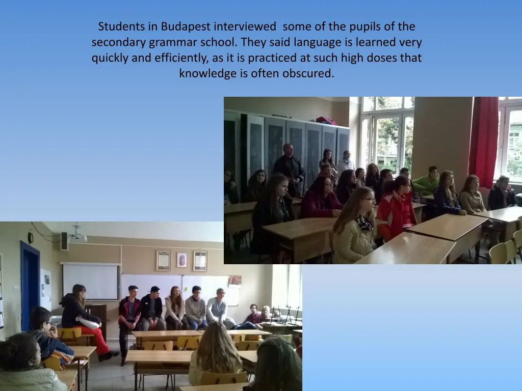 students in budapest interviewed some