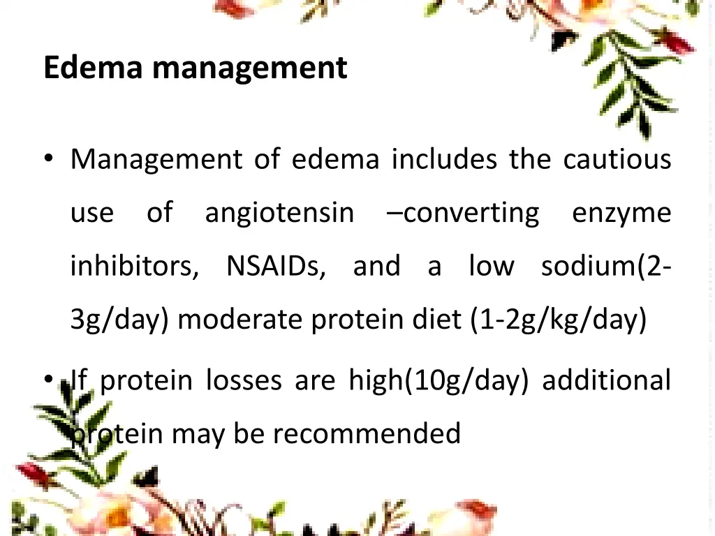 edema management