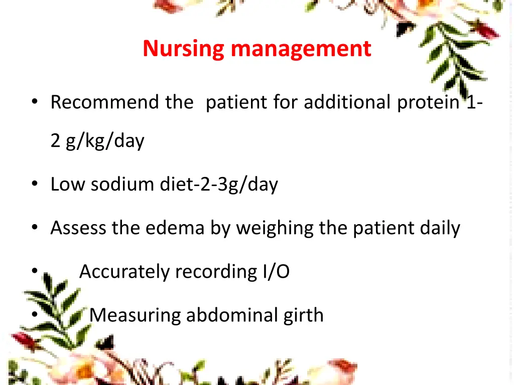 nursing management
