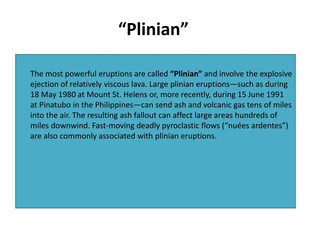plinian