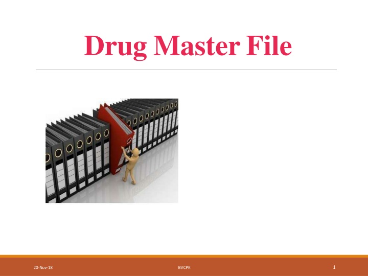 drug master file
