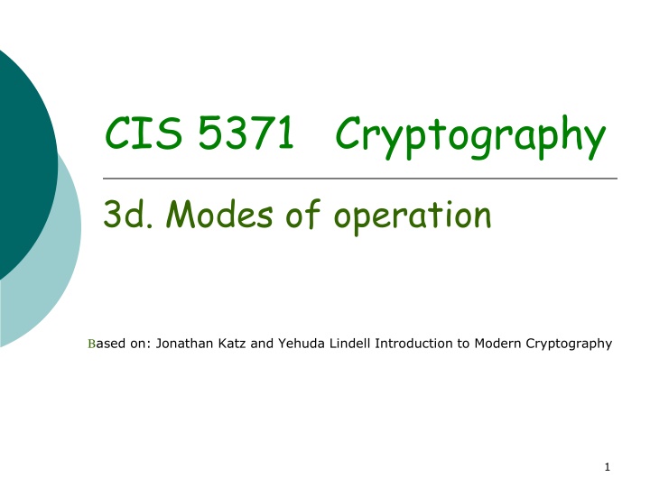 cis 5371 cryptography