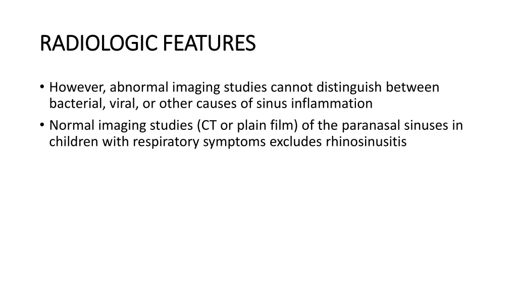 radiologic features radiologic features 1