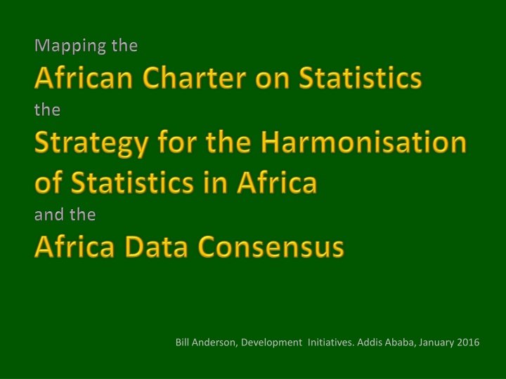 bill anderson development initiatives addis ababa