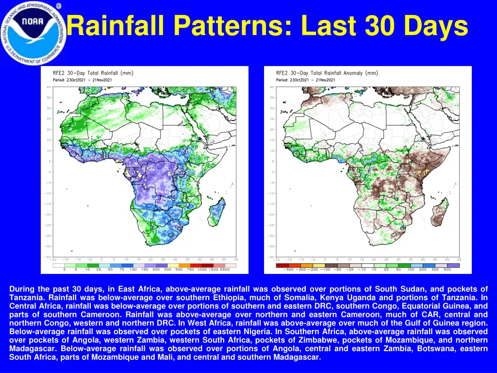 rainfall patterns last 30 days