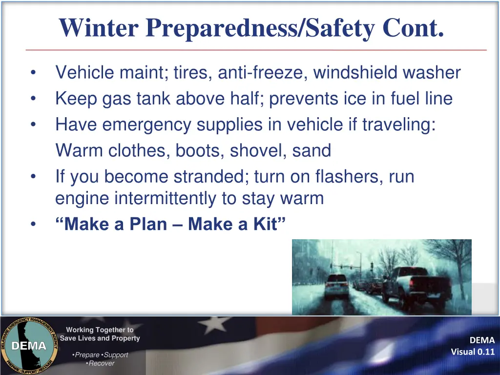 winter preparedness safety cont