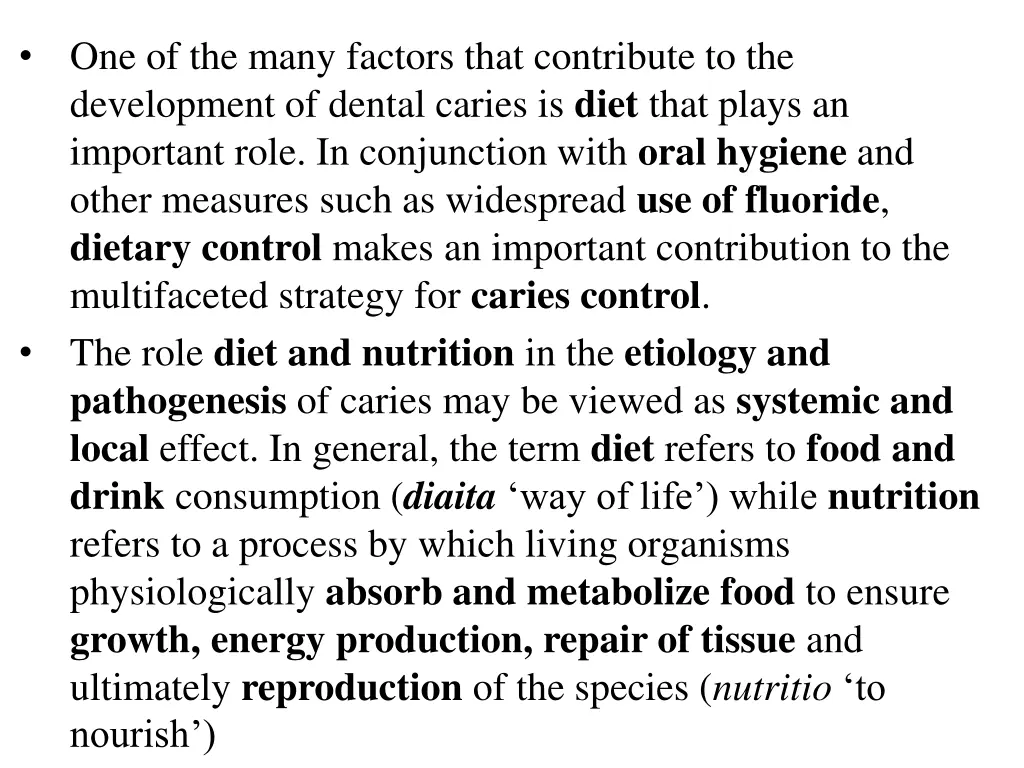 one of the many factors that contribute