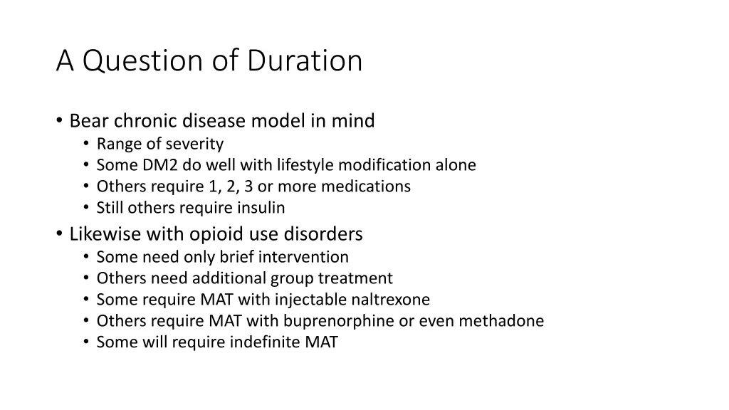 a question of duration