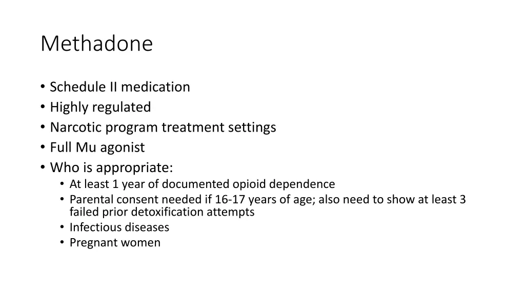 methadone