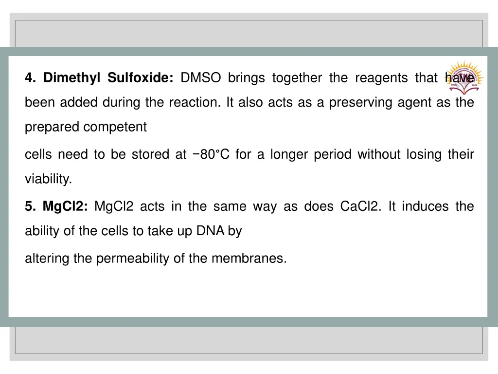 4 dimethyl sulfoxide dmso brings together