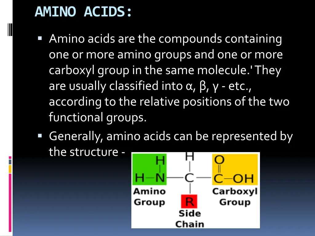 amino acids