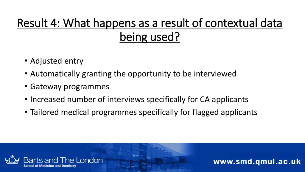 result 4 what happens as a result of contextual
