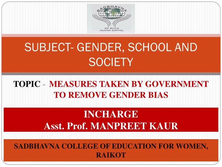 subject gender school and society