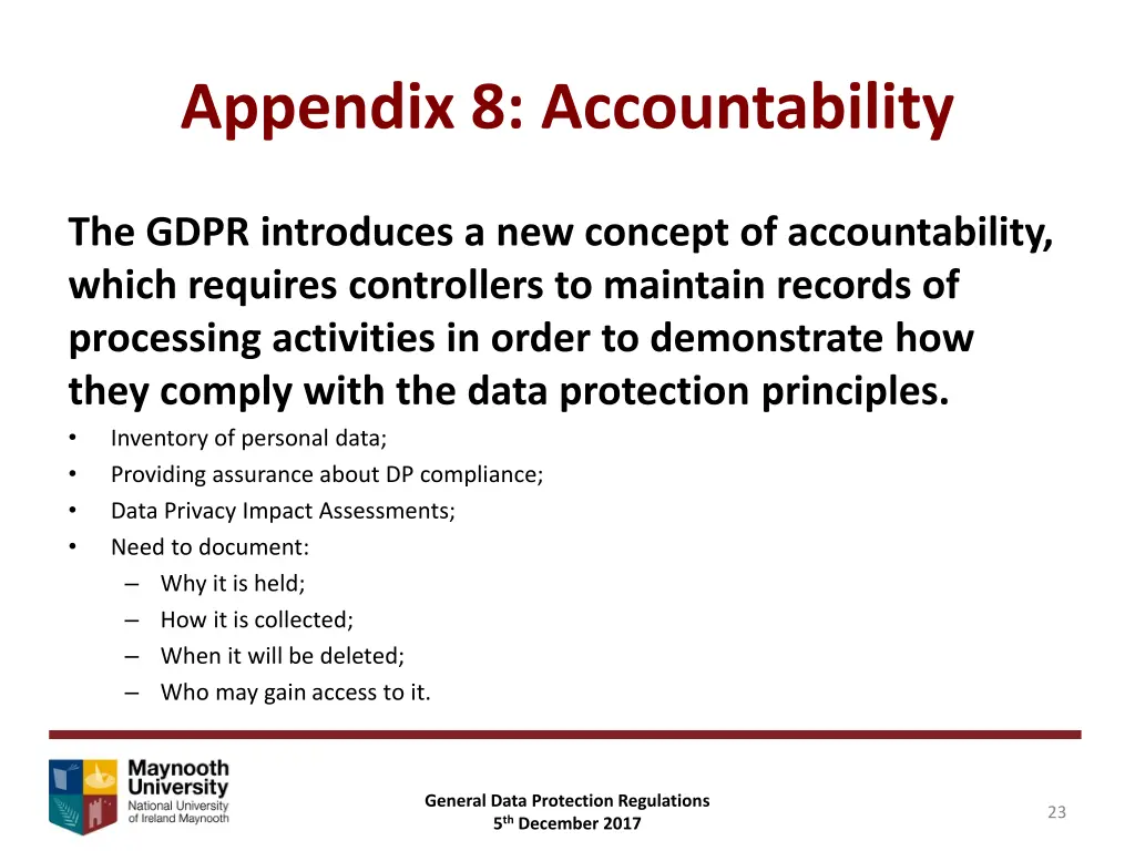 appendix 8 accountability