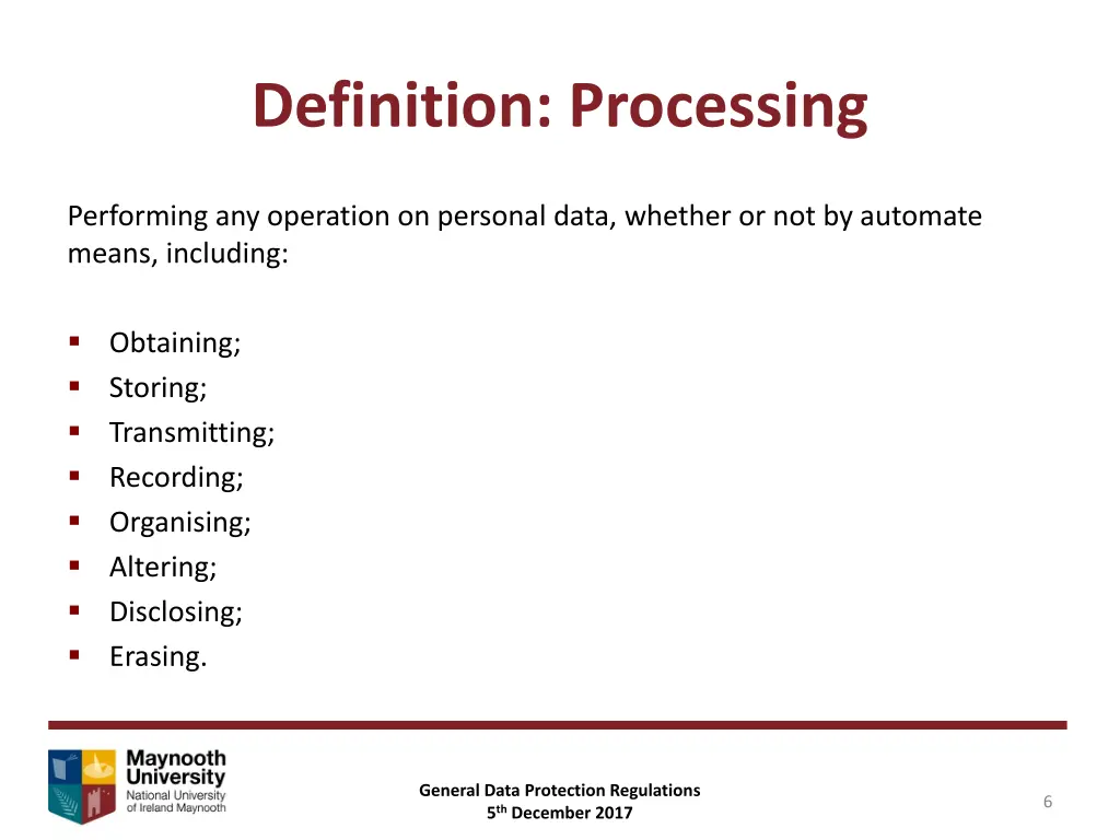 definition processing