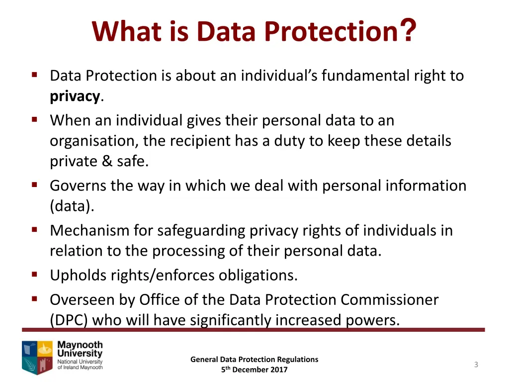 what is data protection